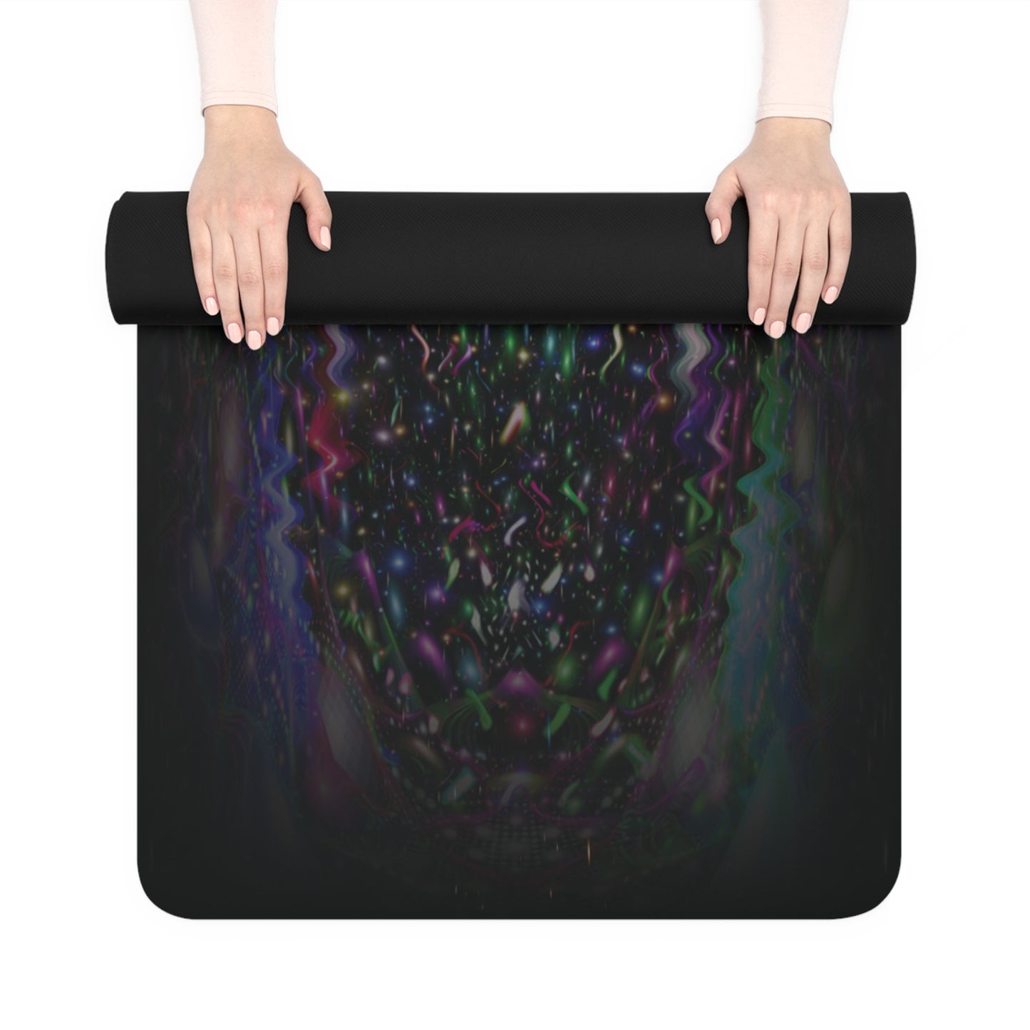 Psychedelic Chakra Art Rubber Yoga Mat — Non-Slip Meditation Mat