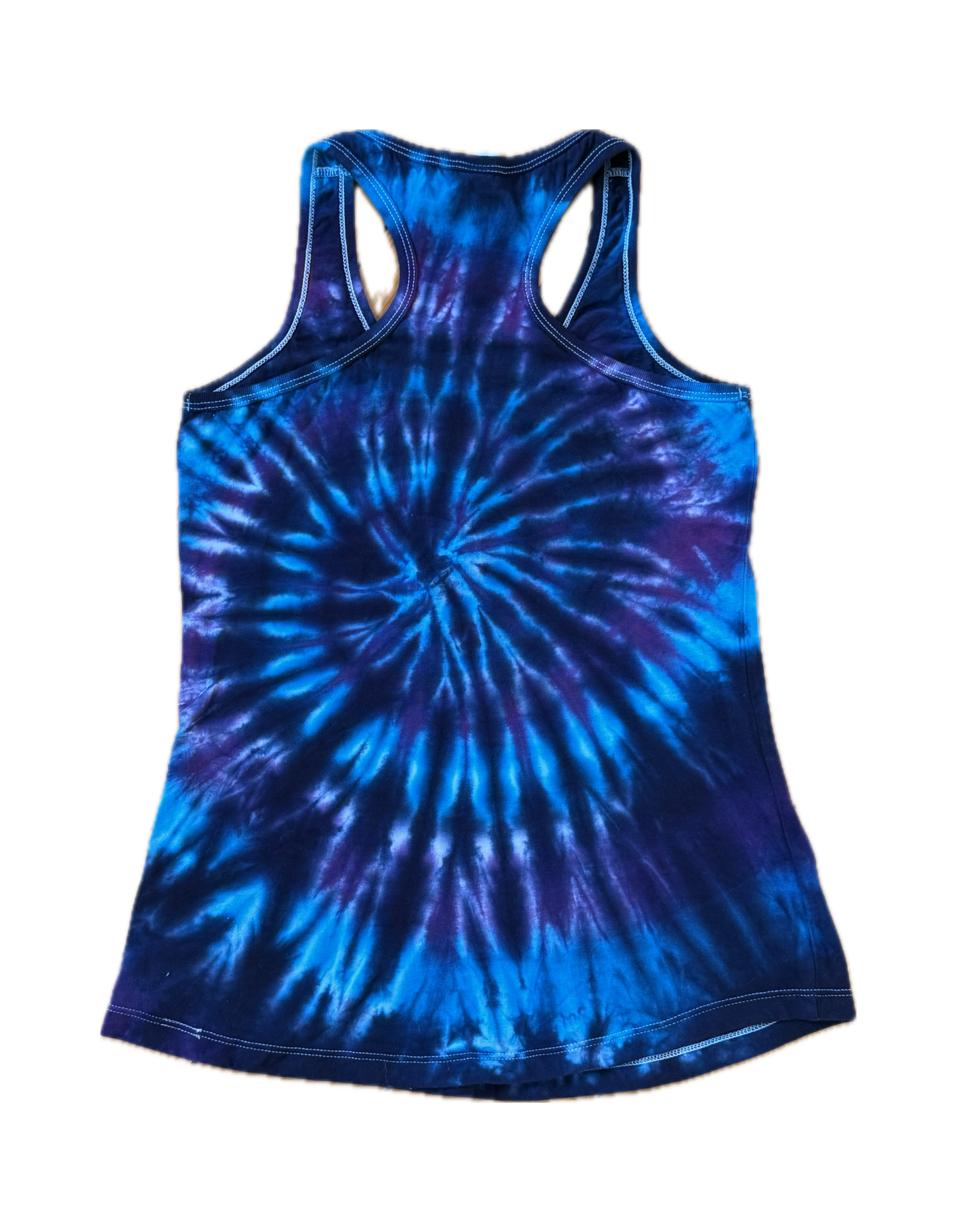 One-of-a-kind cotton tie-dye racerback tank – Women's Small