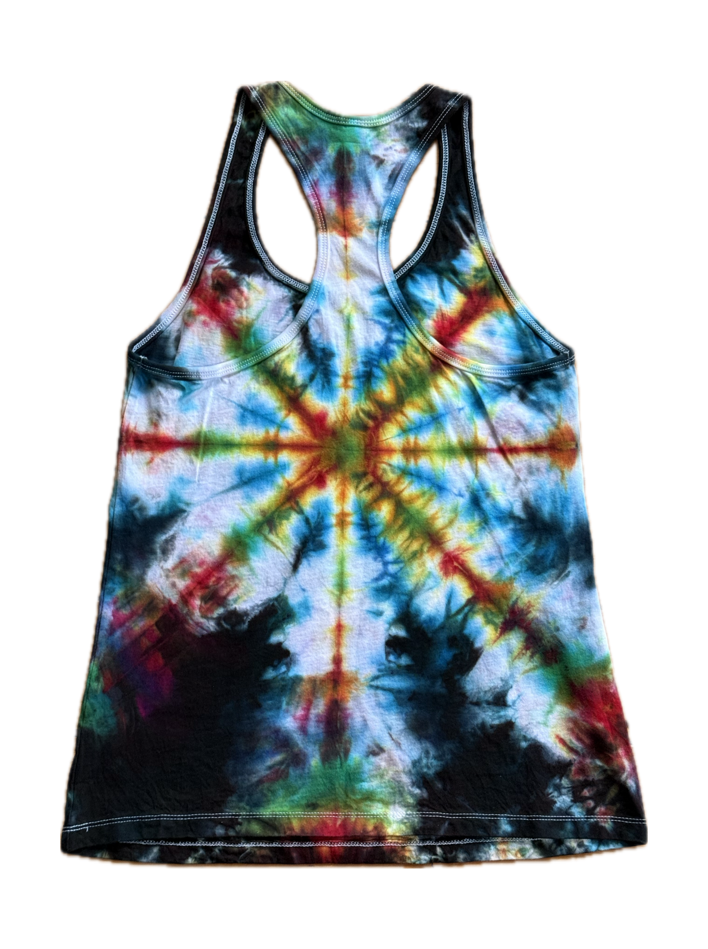 One-of-a-kind cotton tie-dye racerback tank – Women's Medium