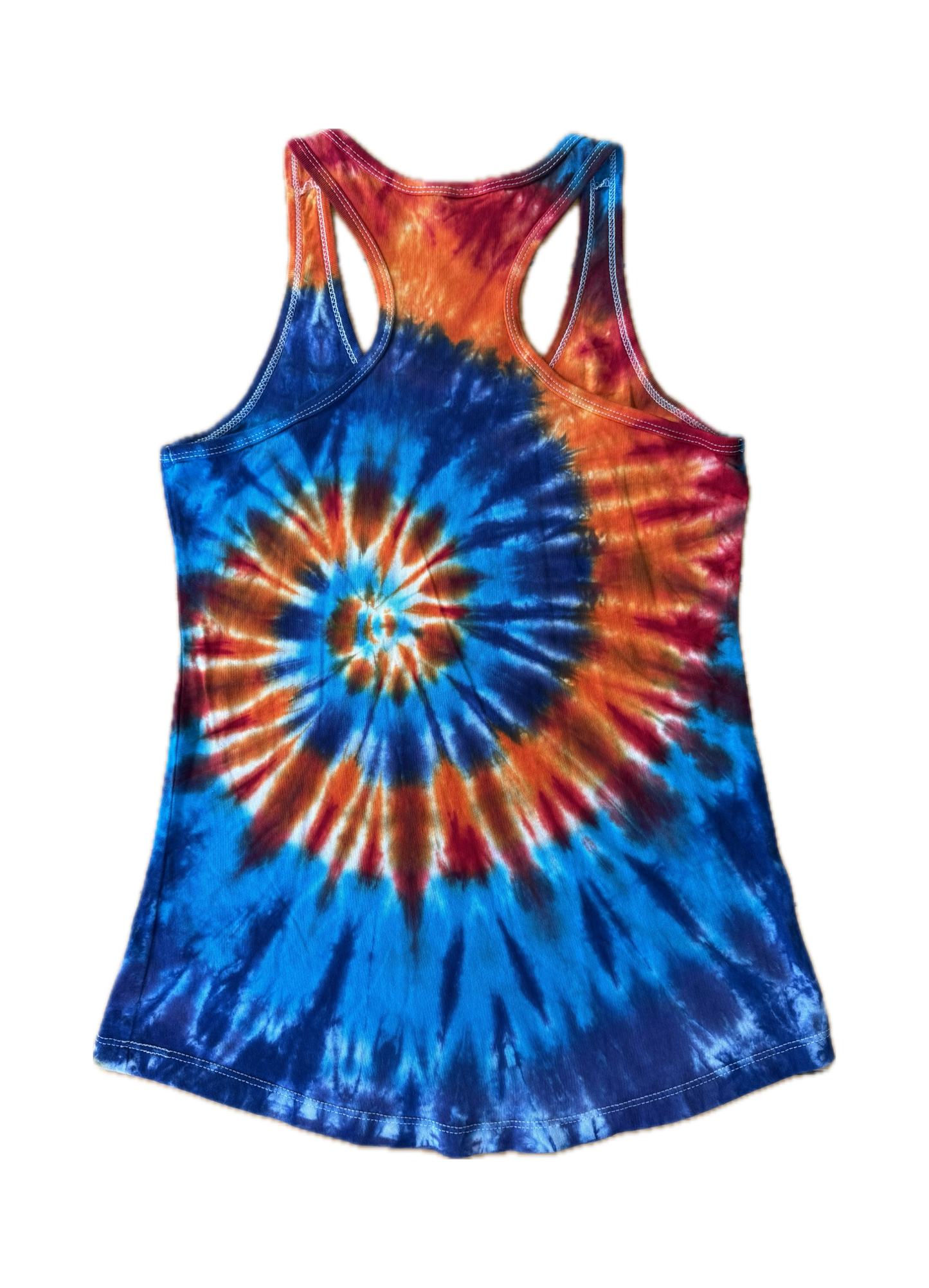 One-of-a-kind cotton tie-dye racerback tank – Women's Medium