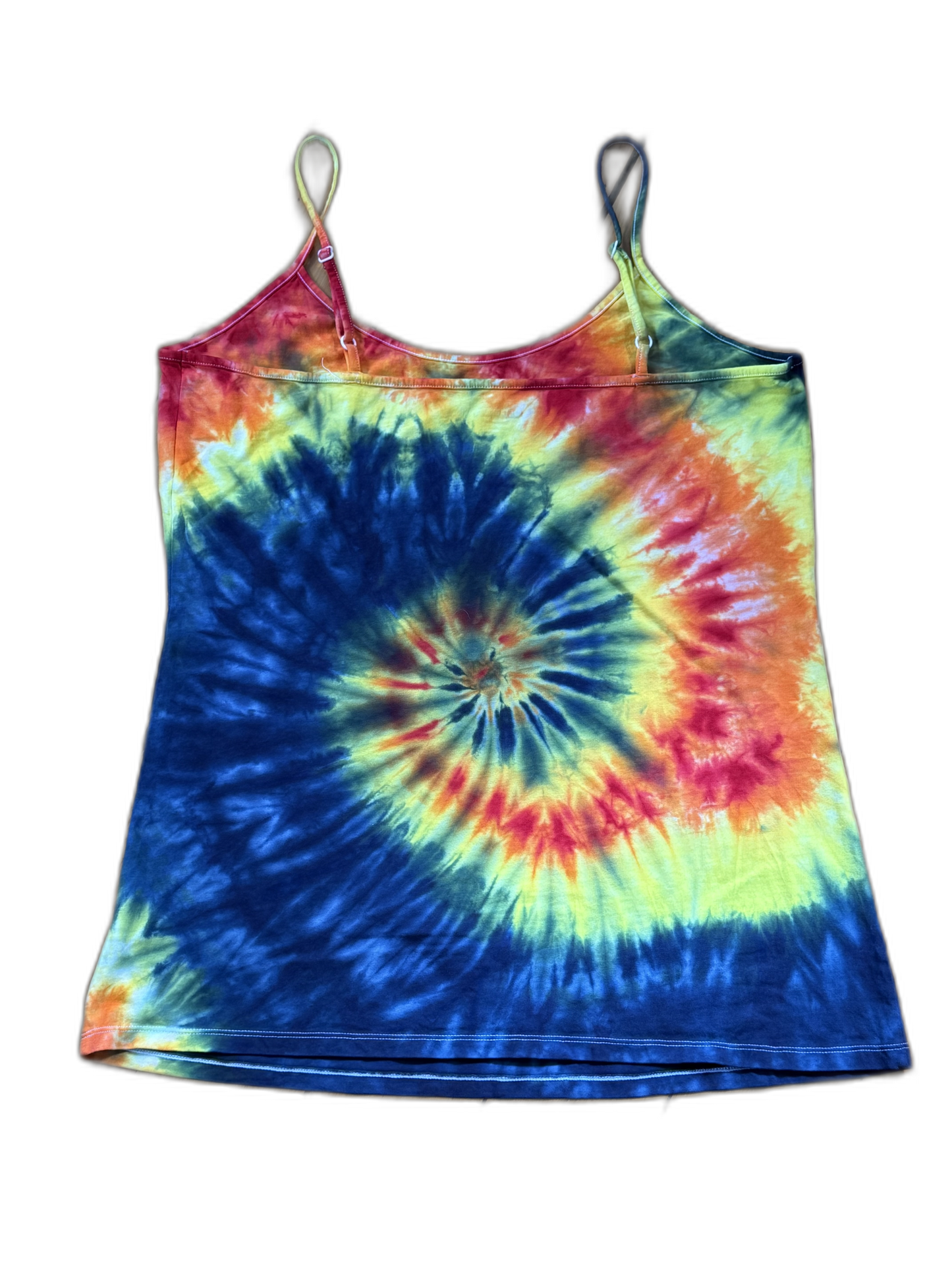 One-of-a-kind cotton tie-dye crop cami – Women's XL