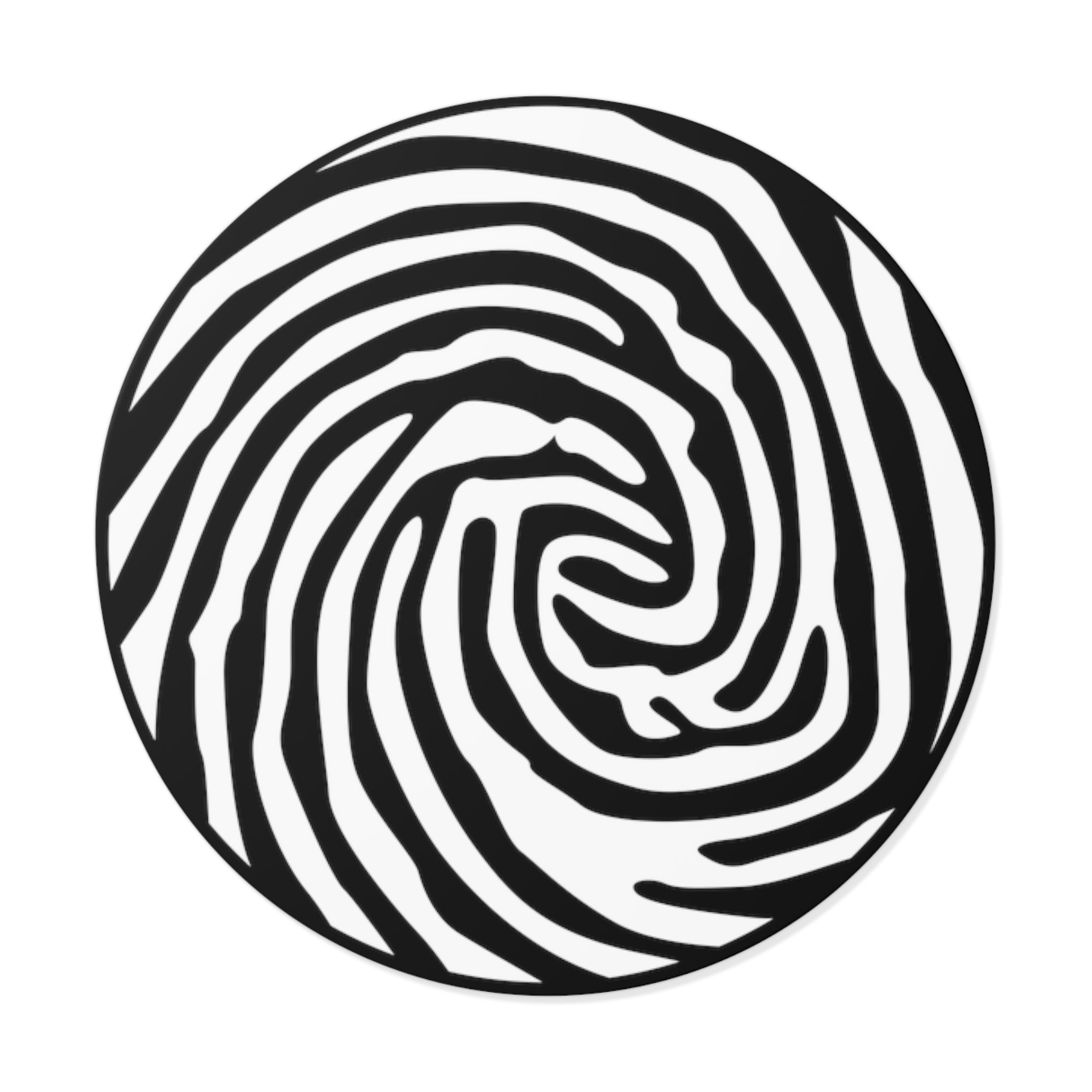 Crazy Fingers Wave Round Vinyl Sticker