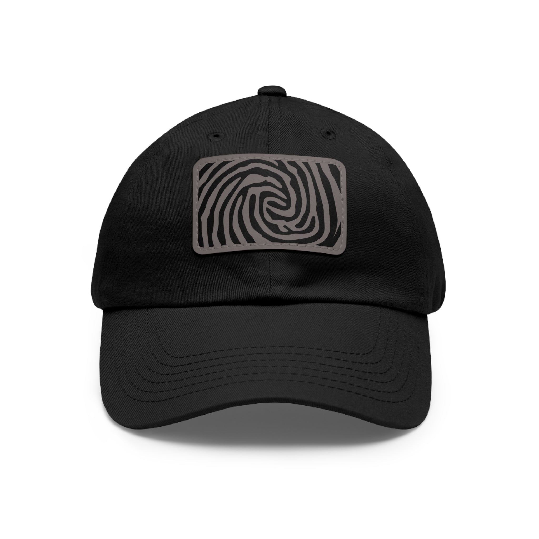 Crazy Fingers Dad Hat with Leather Patch (Rectangle)