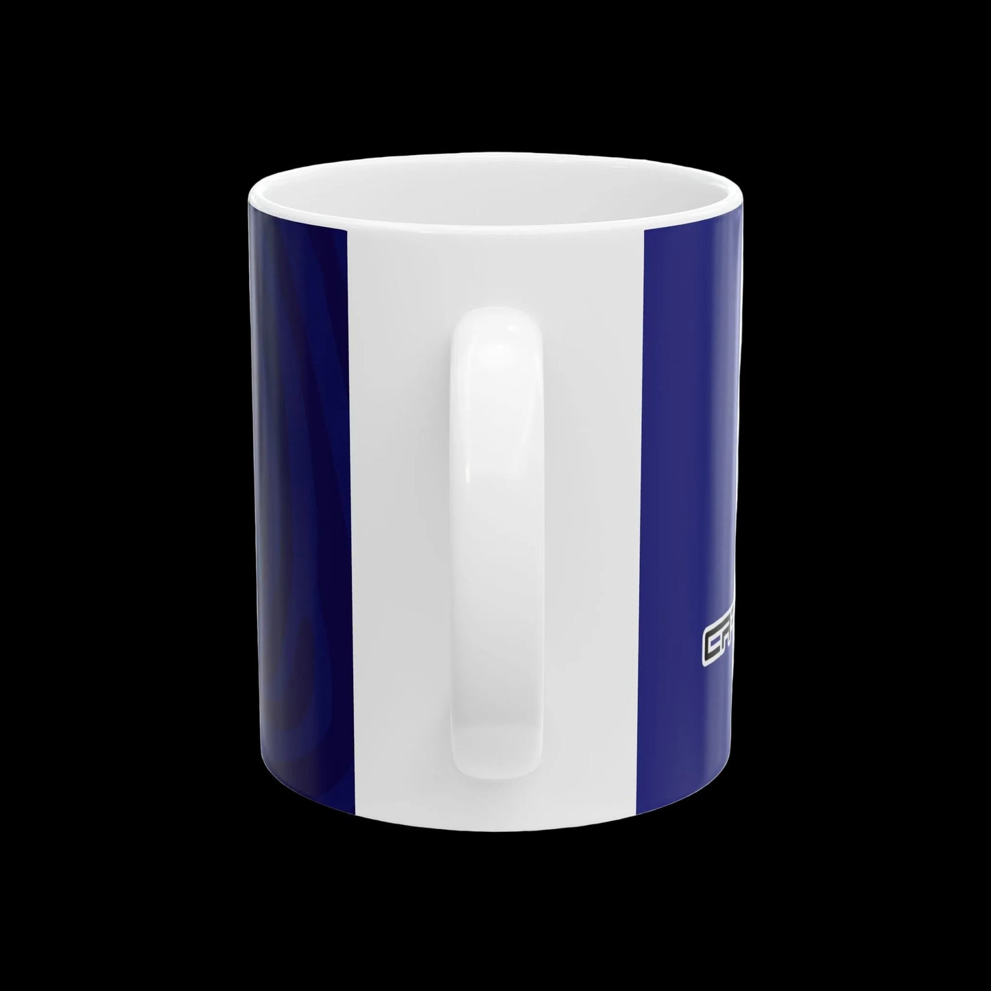 Crazy Fingers Design Blue Fingerprint Logo Mug – Personalized Wae Tech Coffee Cup (11oz, 15oz)