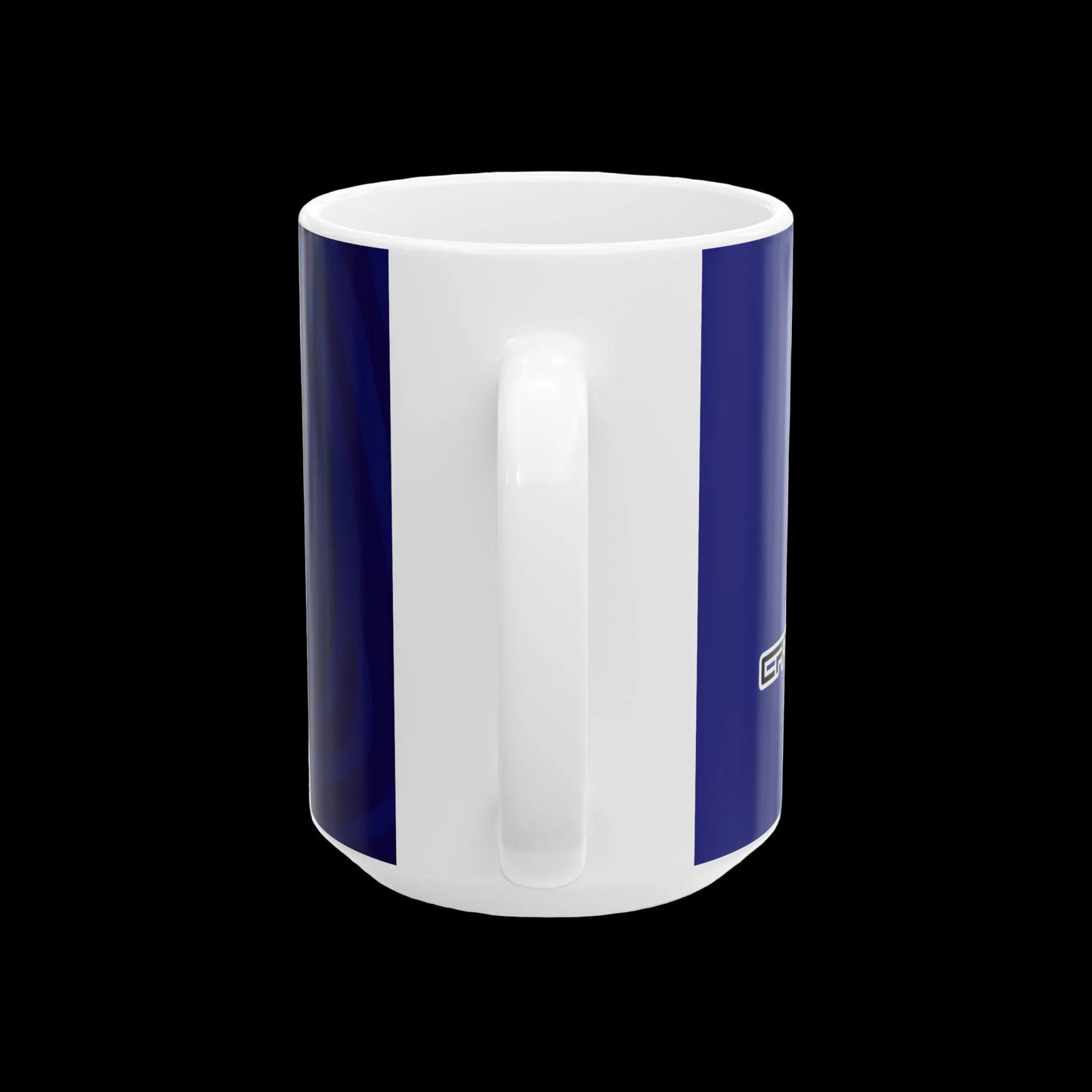 Crazy Fingers Design Blue Fingerprint Logo Mug – Personalized Wae Tech Coffee Cup (11oz, 15oz)