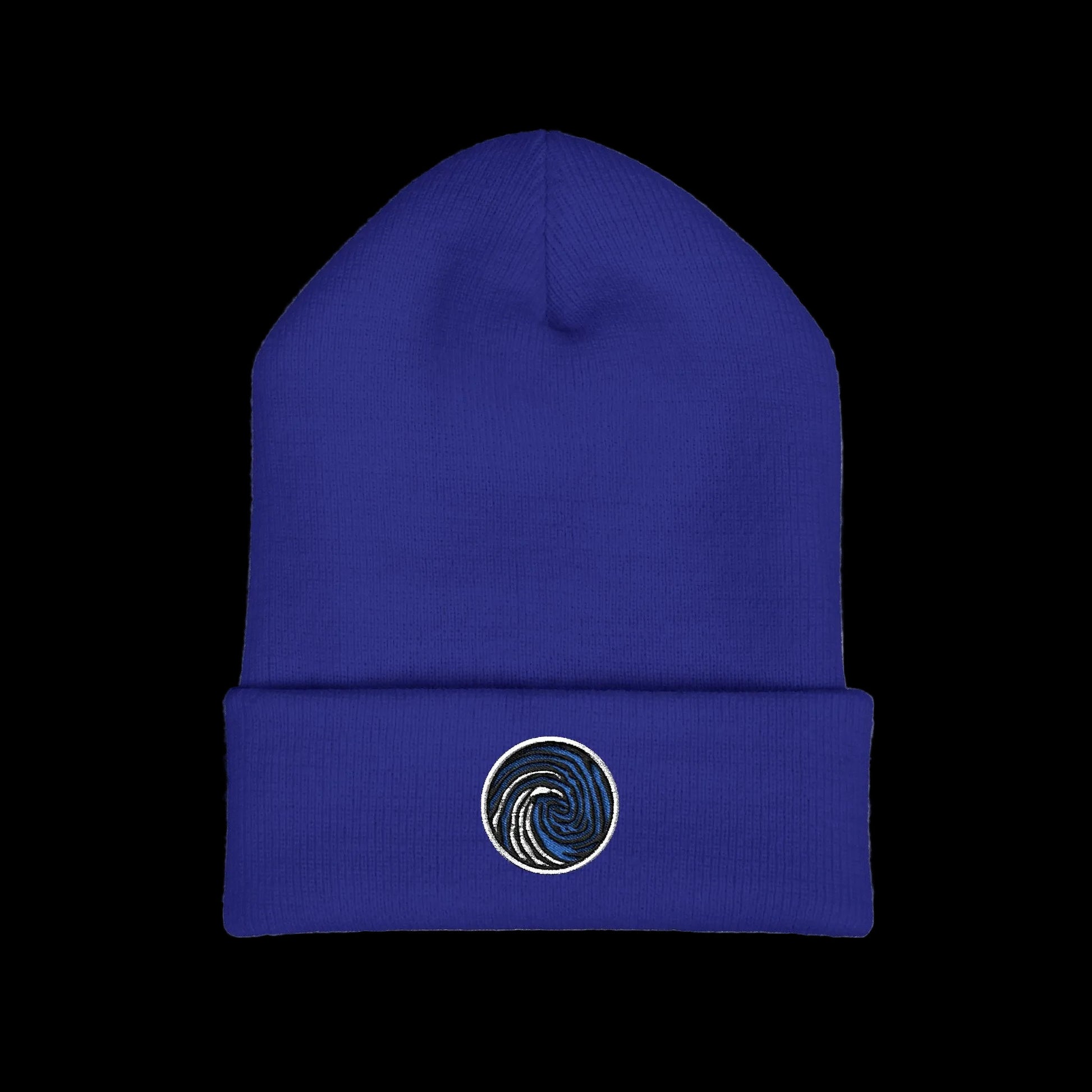 crazy fingers royal winter hat swirl logo