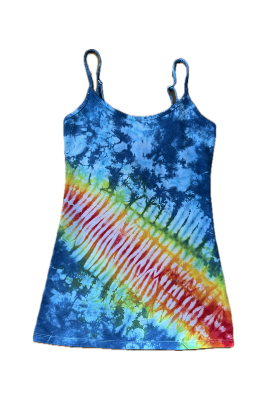 One-of-a-kind cotton tie-dye cami  – Women's XS