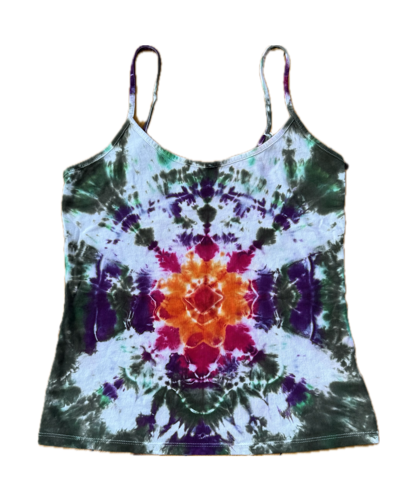 One-of-a-kind cotton tie-dye crop cami  – Women's Medium