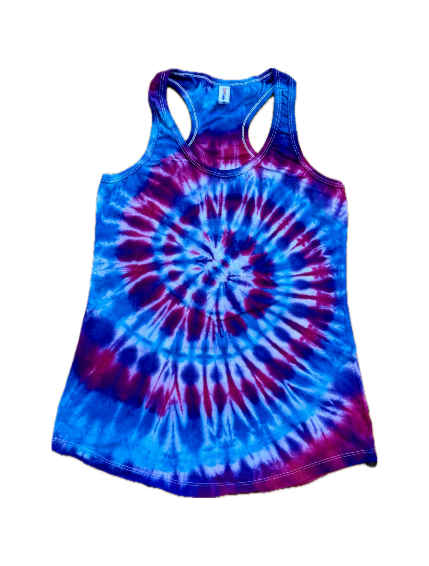 One-of-a-kind cotton tie-dye racerback tank  – Women's Medium