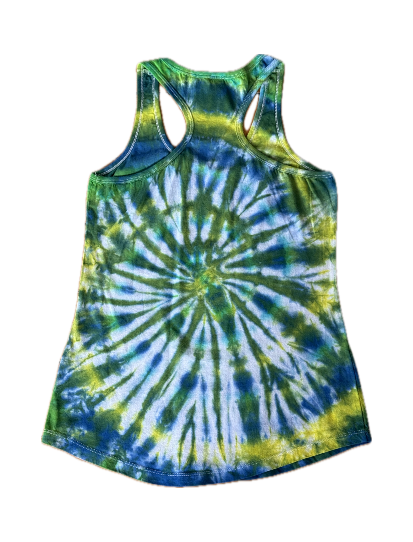 One-of-a-kind cotton tie-dye racerback tank  – Women's Medium