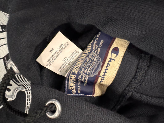 Champion Reverse Weave Hoodie – 2XL Reddy Kilowatt–Inspired Jam Character Screen Print