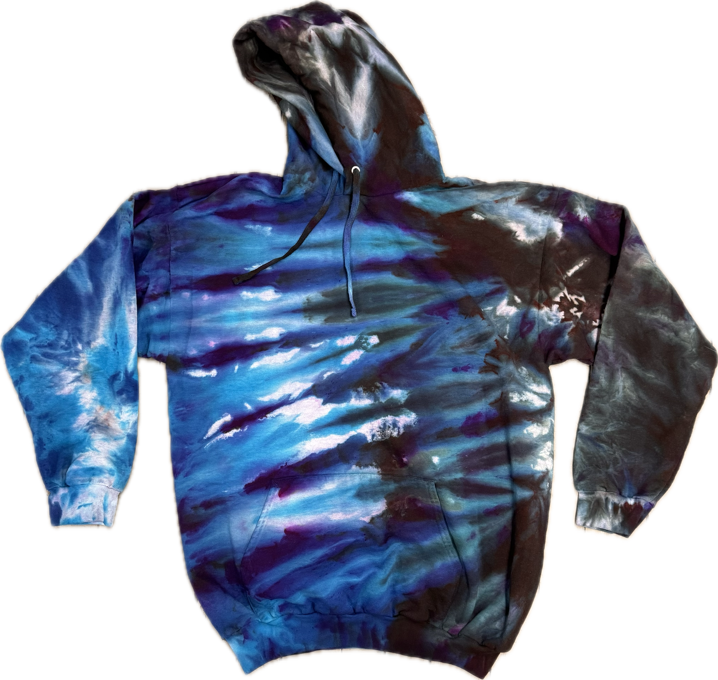 XL Cosmic Storm Hand-Dyed Tie-Dye Hoodie — One of a Kind