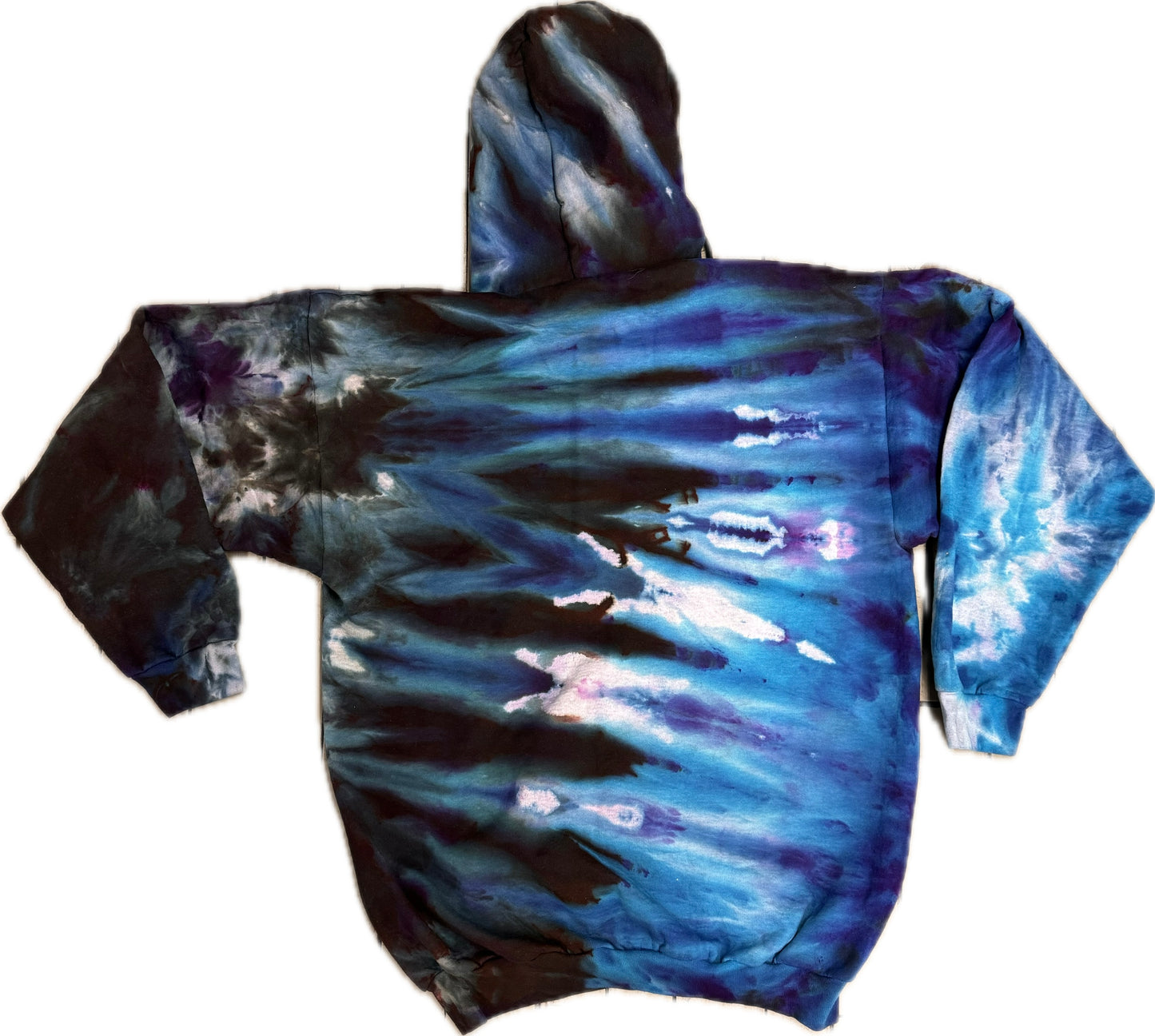 XL Cosmic Storm Hand-Dyed Tie-Dye Hoodie — One of a Kind