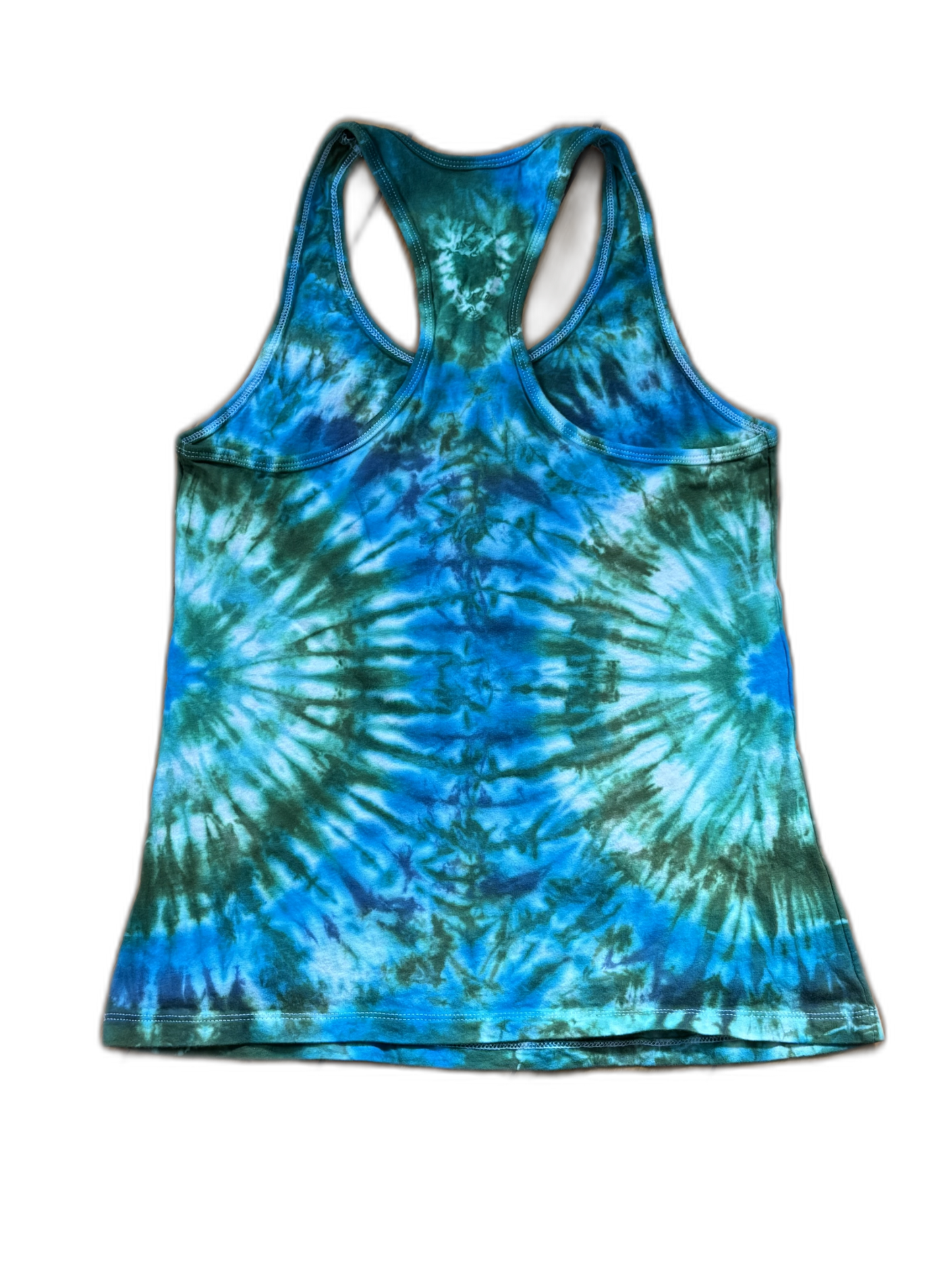 One-of-a-kind cotton tie-dye racerback tank  – Women's Medium