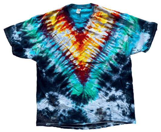 Tie Dye One Of A Kind 100% Cotton Short Sleeve T-Shirt 2XLARGE