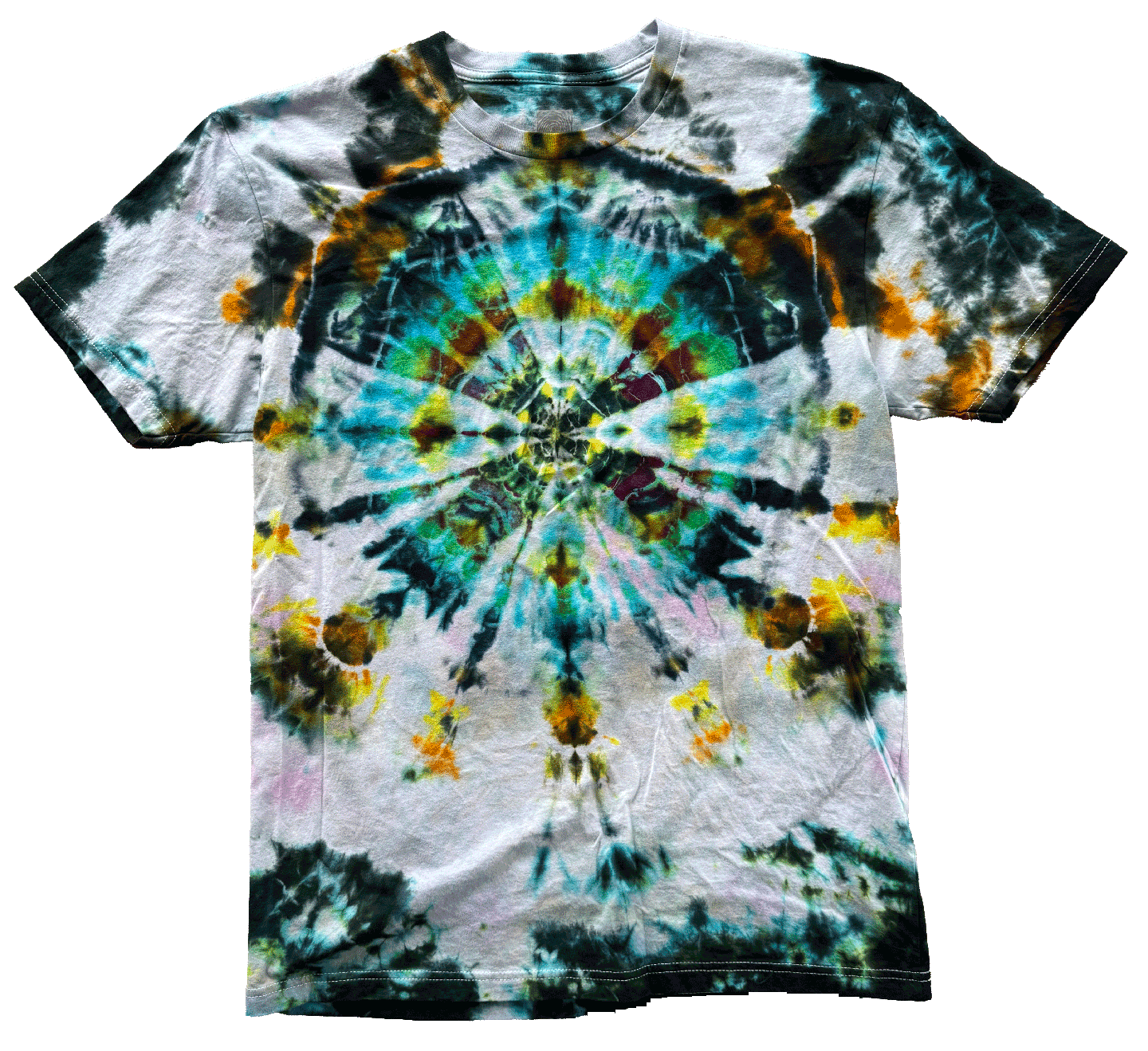 Tie Dye One Of A Kind 100% Cotton Short Sleeve T-Shirt L TDL005