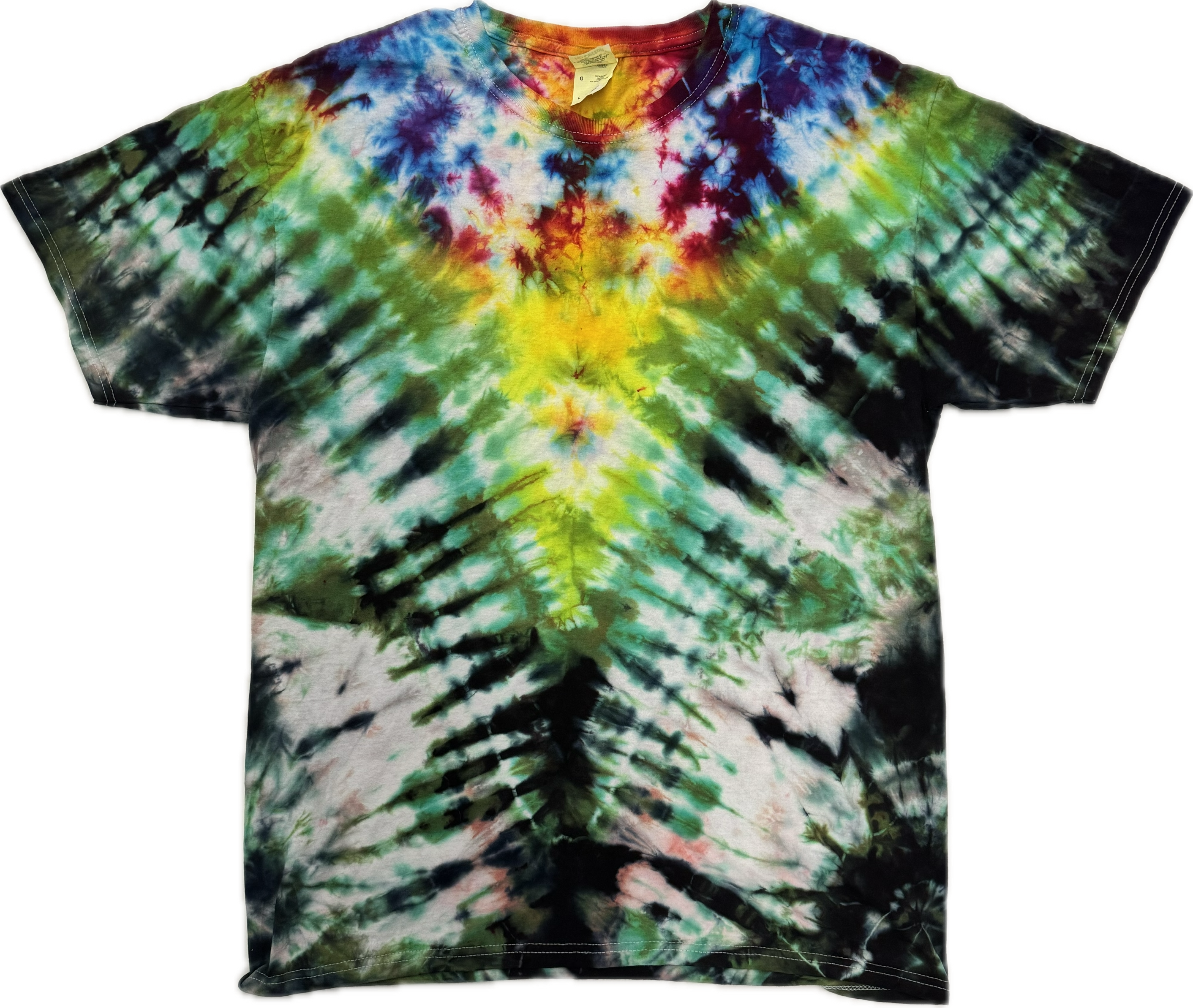 Tie Dye One Of A Kind 100% Cotton Short Sleeve T-Shirt LARGE