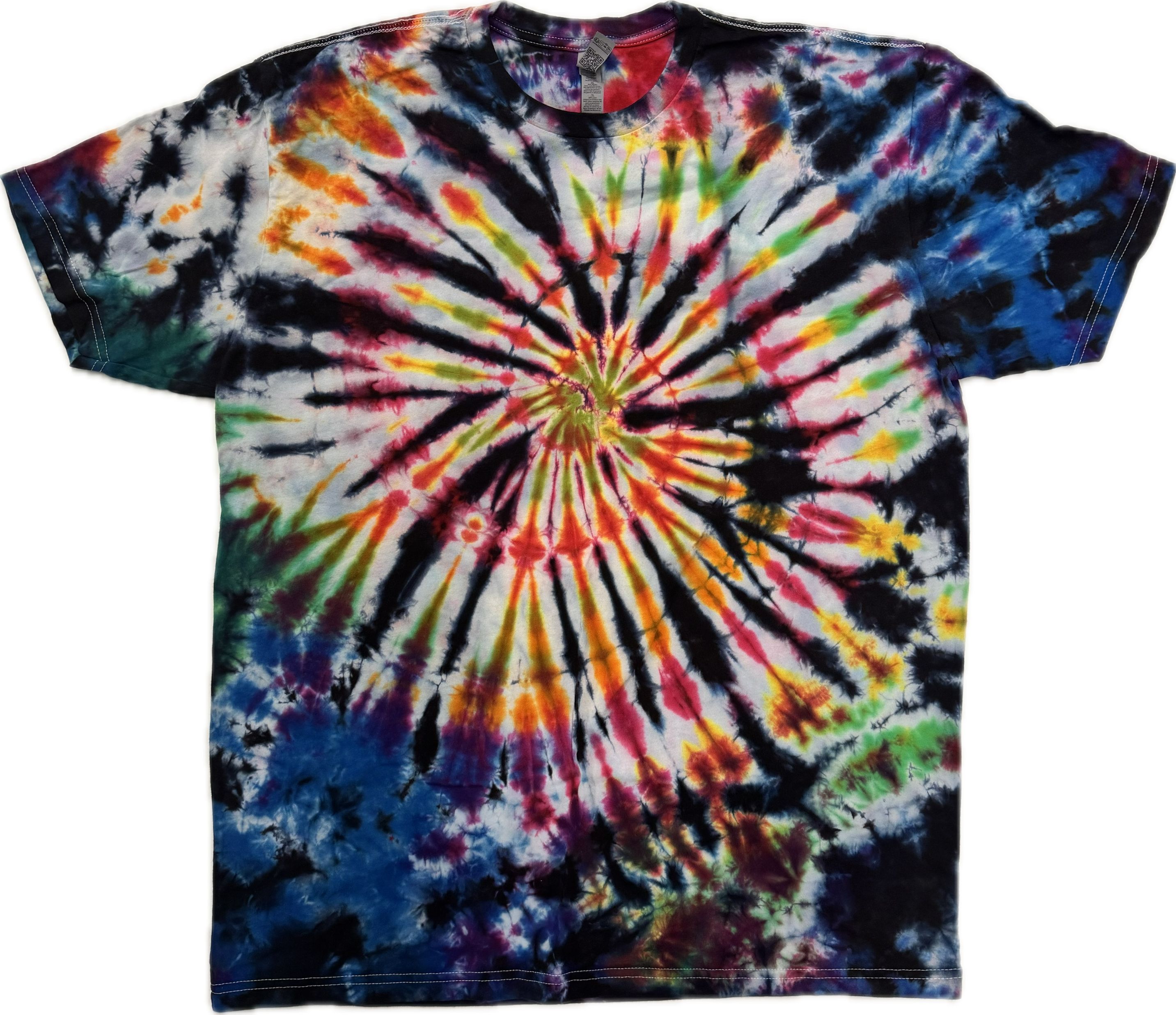 Tie Dye One Of A Kind 100% Cotton Short Sleeve T-Shirt XLARGE
