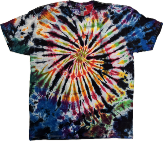 Tie Dye One Of A Kind 100% Cotton Short Sleeve T-Shirt XLARGE