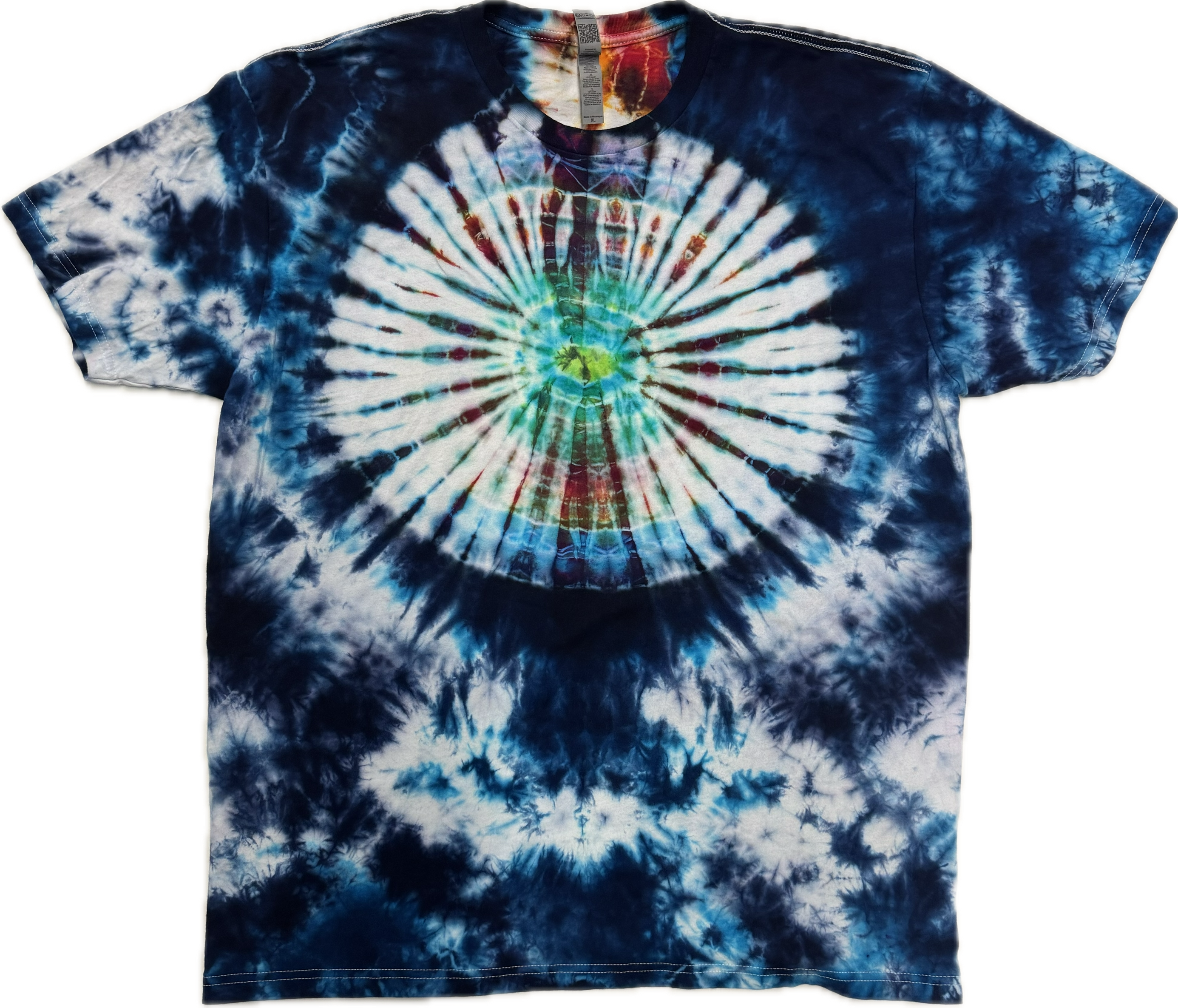 Tie Dye One Of A Kind 100% Cotton Short Sleeve T-Shirt XLARGE