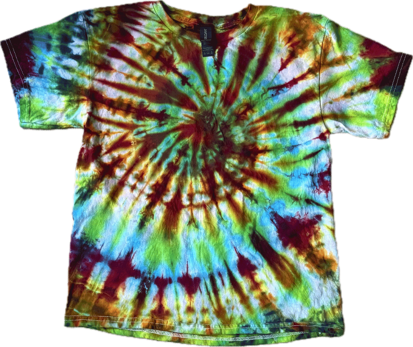 Tie Dye One Of A Kind 100% Cotton Short Sleeve T-Shirt YL TDYL002