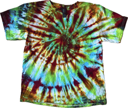 Tie Dye One Of A Kind 100% Cotton Short Sleeve T-Shirt YL TDYL002