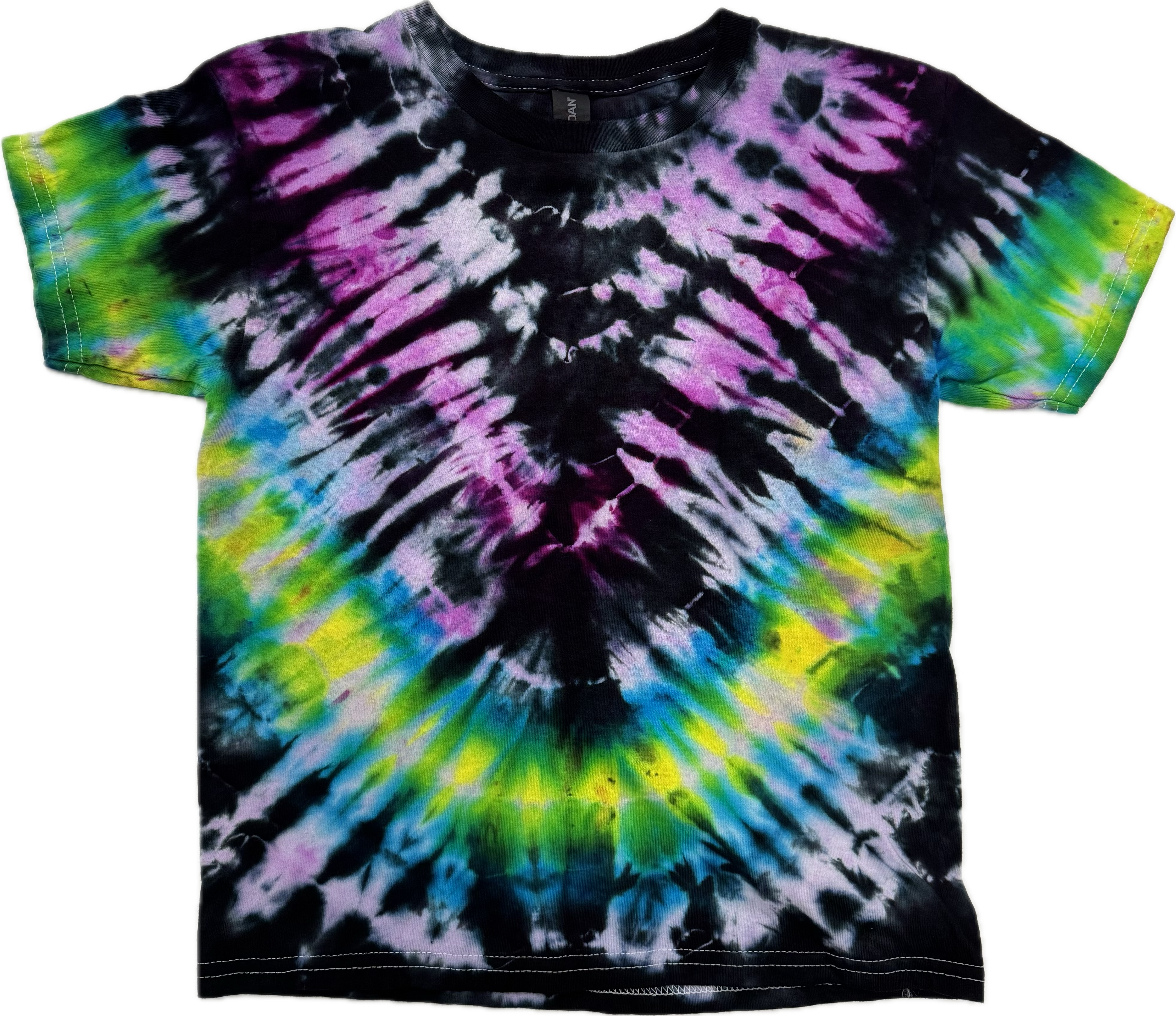 🌈 Youth Tie-Dye T-Shirt – Small | 100% Cotton Handmade Tee