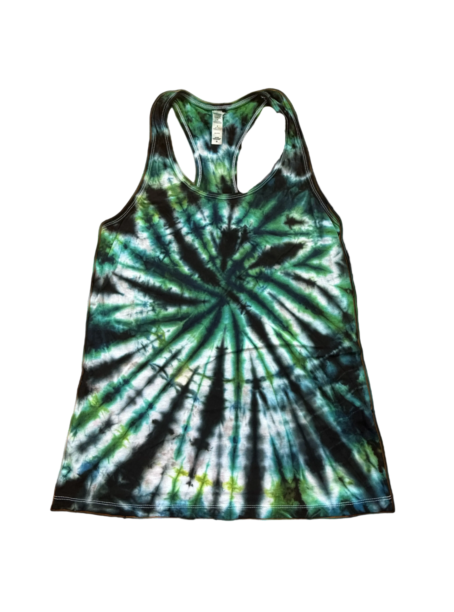 One-of-a-kind cotton tie-dye racerback tank  – Women's Medium